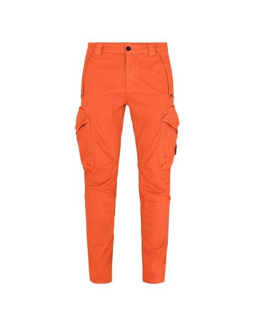 C P Company Orange Raso Ergonomic Fit Cargo Trousers for men
