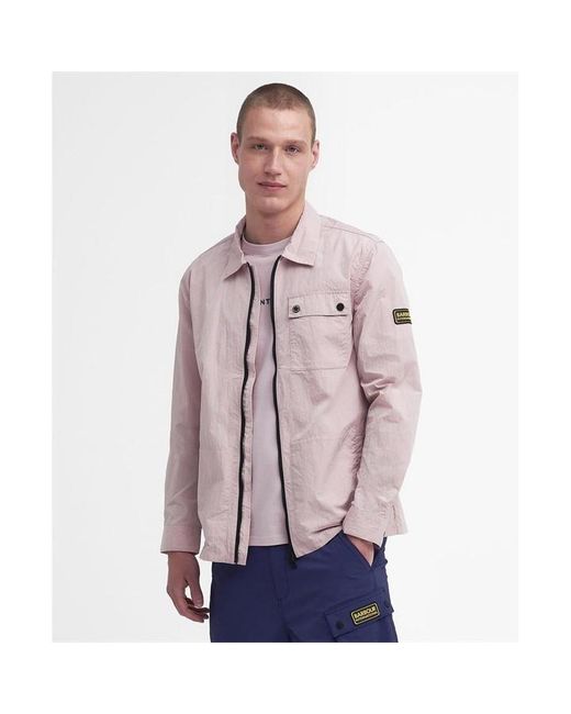 Barbour Pink Inlet Overshirt for men