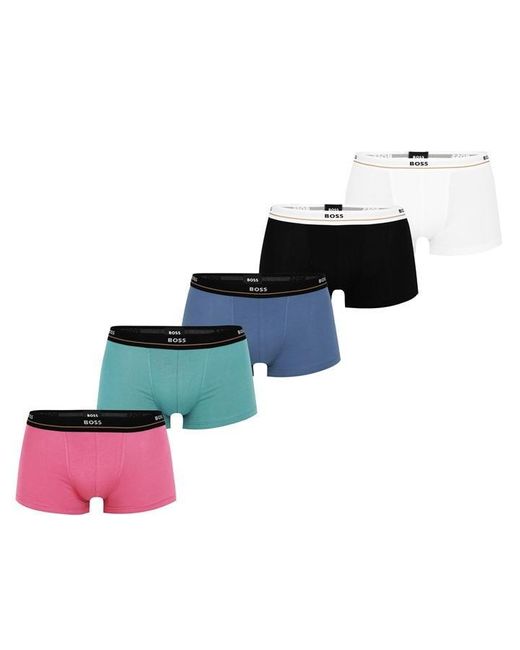 Boss Multicolor 5 Pack Essential Boxer Shorts for men