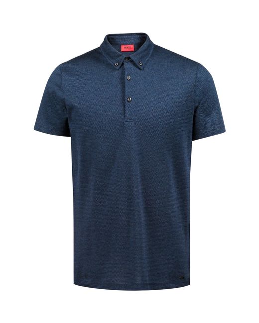 Boss Blue Dylot Short Sleeve Polo Shirt for men