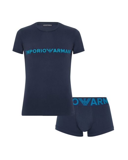 Emporio Armani Blue Set for men