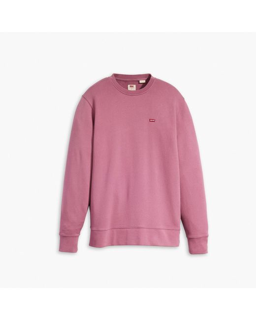 Levi's Pink New Original Crew Neck Sweater for men