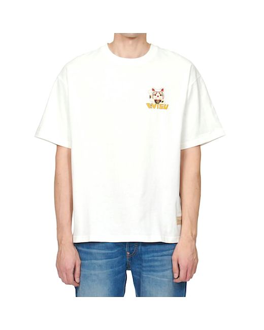 Evisu White Fortcat S S Te Sn99 for men