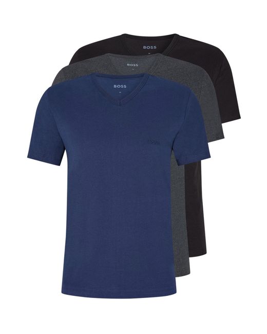 Boss Blue 3 Pack T Shirts for men