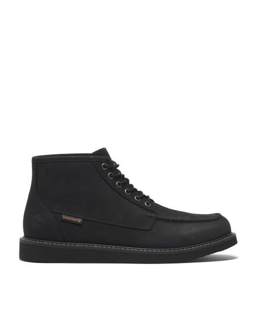 Timberland Black Newmarket Mid Lace Up ( Full Grain) Boots for men