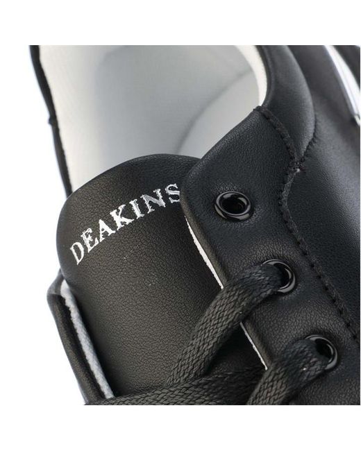Deakins Black Classic Smart Sneaker Low-top Trainers for men