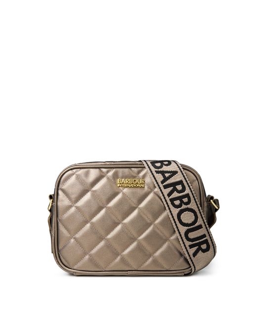 Barbour Brown Sloane Quilted Crossbody Bag