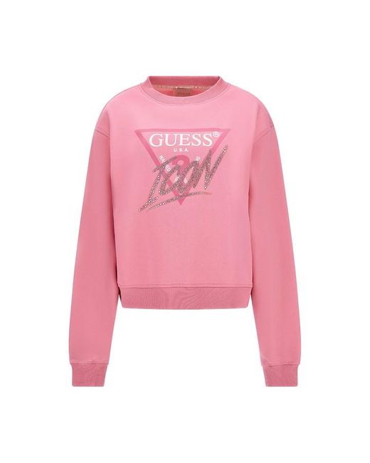 Guess Pink Icon Cn Swt Ld41