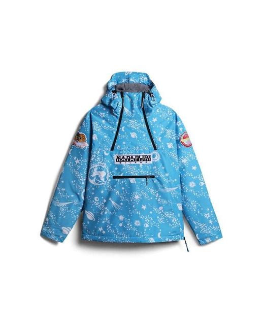 Napapijri Blue Logo Anorak Jacket