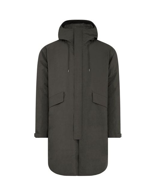 C P Company Gray Micro-m Down Parka Coat for men