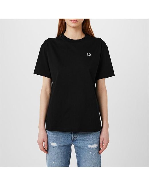 Fred Perry Black Fred Crew T Ld00