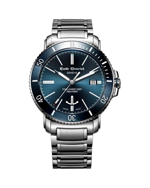Emile Chouriet Blue Challenger Deep Watch 08.1169.g.6.aw.98.6 for men
