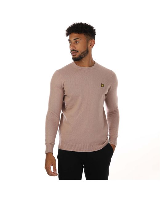 Lyle & Scott Natural Cotton Merino Jumper for men