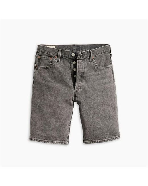 Levi's Gray 501 Hemmed Shorts for men