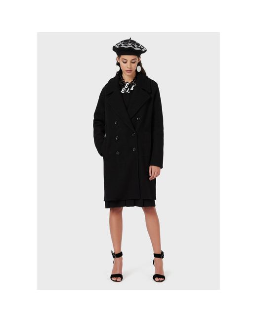 Emporio Armani Black Emporio X2brst Coat Ld99