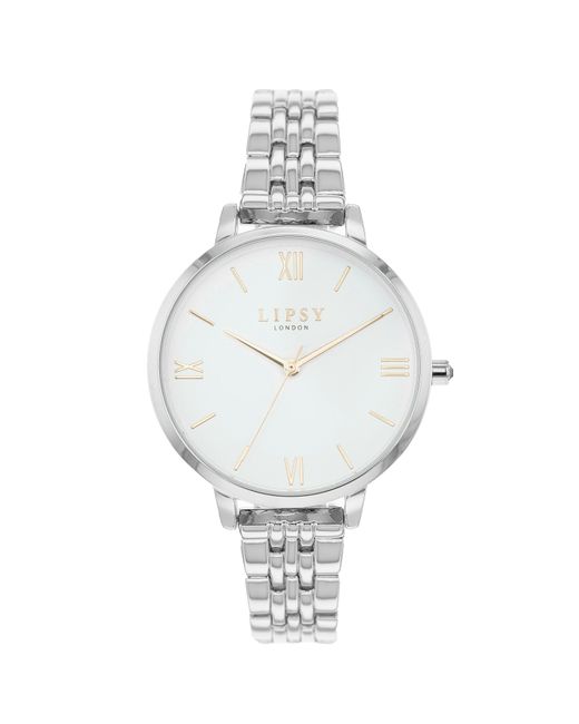 Lipsy Metallic Slv Brclt Dial