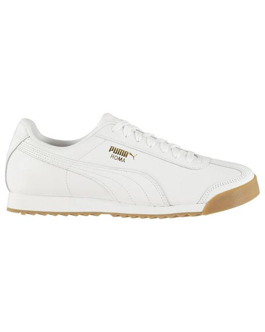 puma white gold trainers