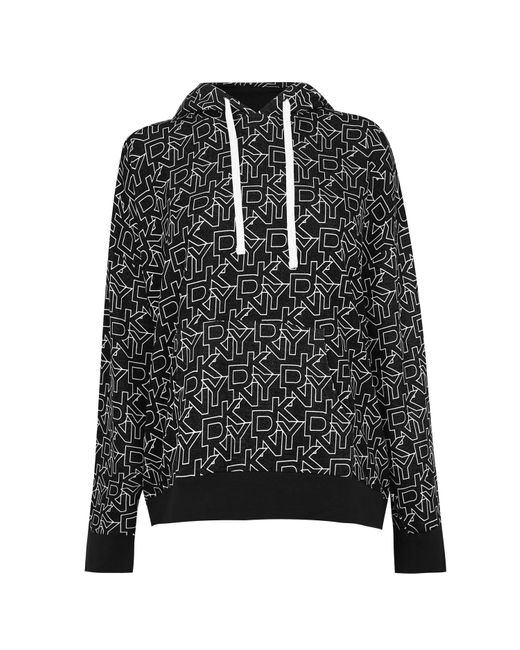 DKNY Black Long Sleeve Lounge Hoodie