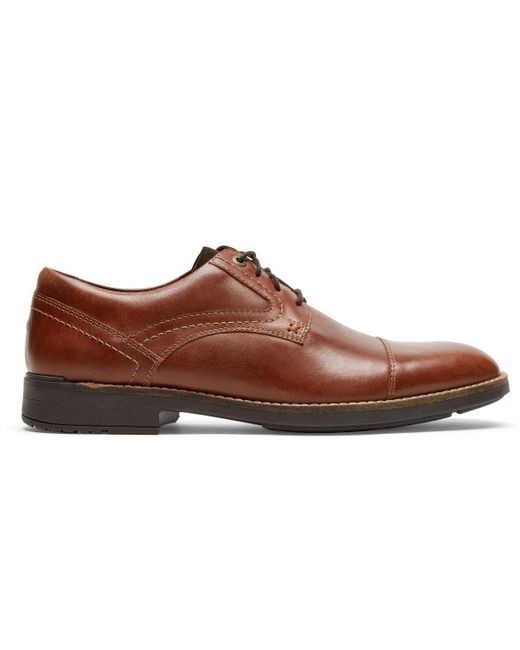 Rockport Brown Sanborn Cap Toe Tan for men