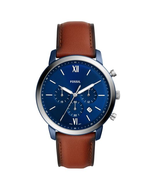 Fossil Blue Neutra Chrono Stainless Steel Fashion Analogue Quartz Watch for men