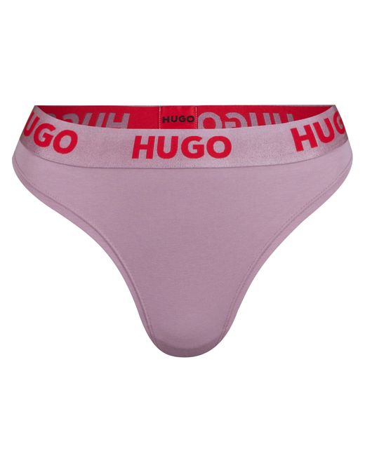 HUGO Purple Sporty Thong