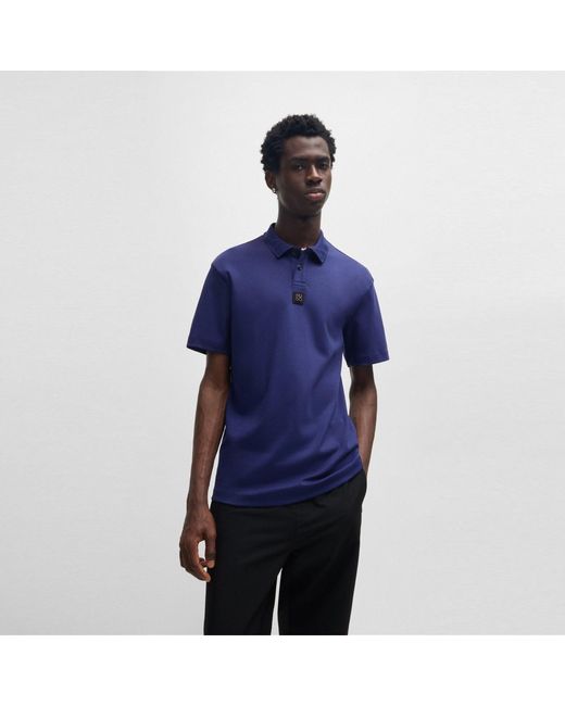 HUGO Blue Deabono Polo Shirt for men