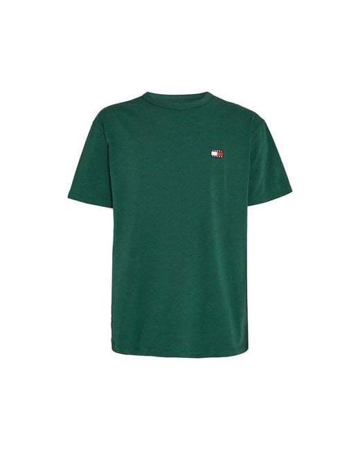 Tommy Hilfiger Green Classic Tommy Small Badge T Shirt for men