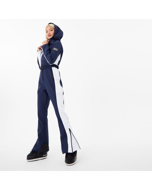 Jack Wills Blue Jw Stripe Ski Suit