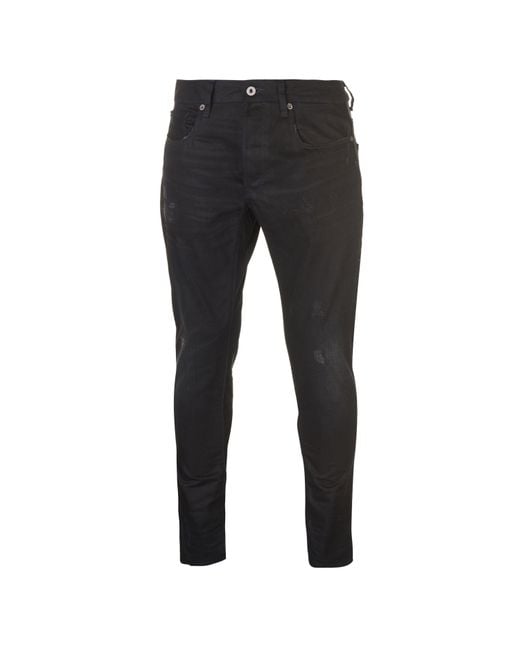 G-Star RAW Black Occotis 3301 Slim Regular Jeans for men