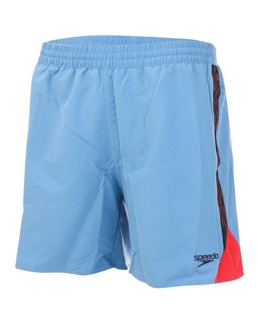 Speedo Blue Hyperboom Splice 16in Swimshorts for men