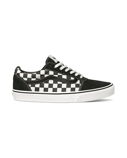 Vans Black Ward Checkered Trainers for men