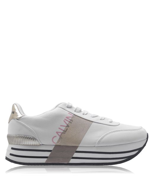 calvin klein ritzy wedge trainers