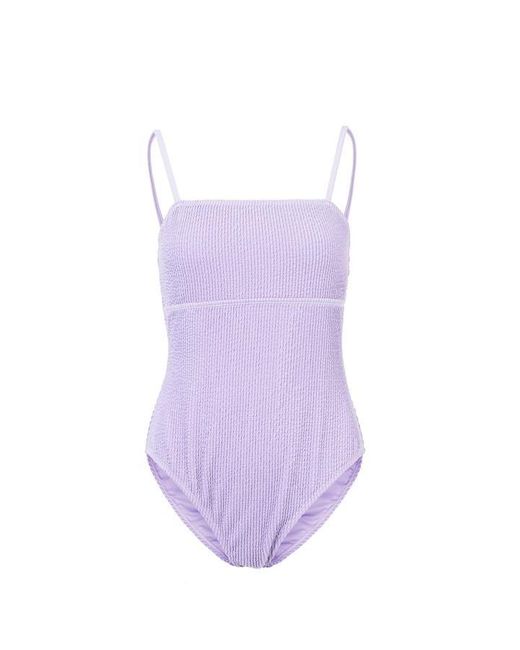 SoulCal & Co California Purple Crinkle Swimsuit