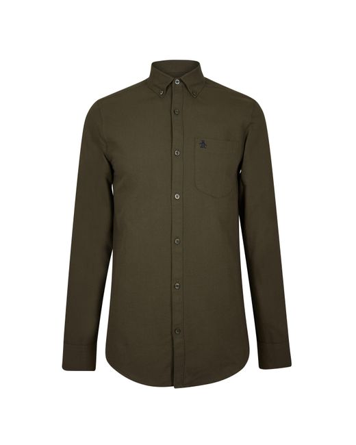 Original Penguin Green Oxford Shirt for men