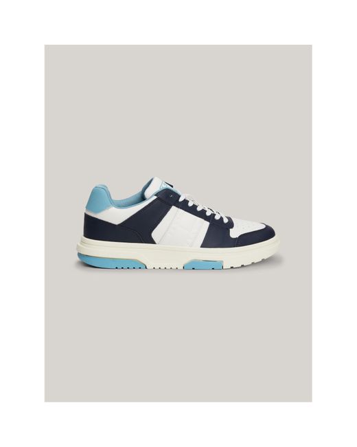 Tommy Hilfiger Blue Brooklyn Leather Trainers for men