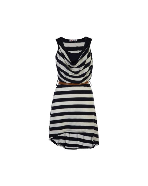 Wal-G Black Wal Stripe Dress