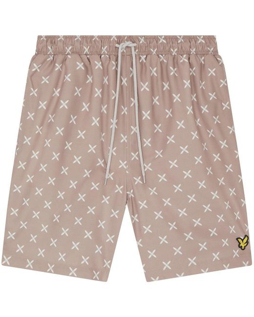 Lyle & Scott Natural Pattern Swim Short for men