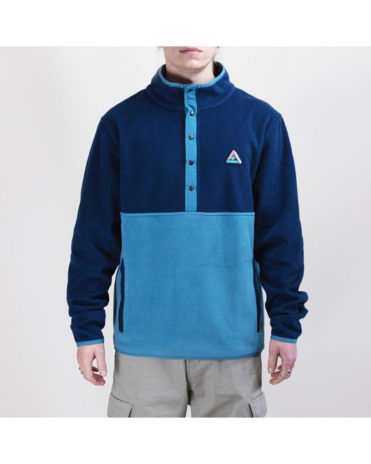 SoulCal & Co California Blue Recycled Sherpa Fleece Top for men