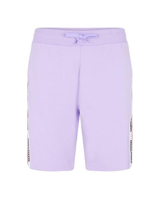 Moschino Purple Tape Shorts for men