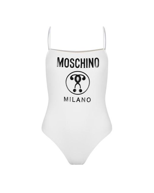 Moschino White One Piece Swimsuit
