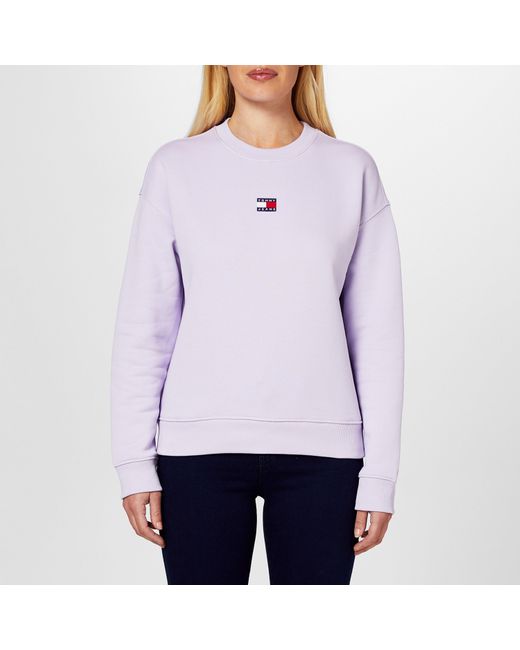 Tommy Hilfiger Purple Tjw Bxy Xs Badge Crew