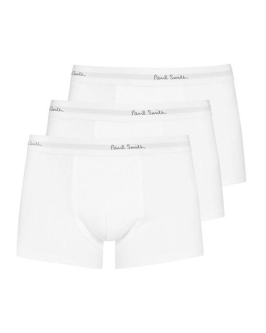 Paul Smith White 3 Pack Boxer Shorts for men