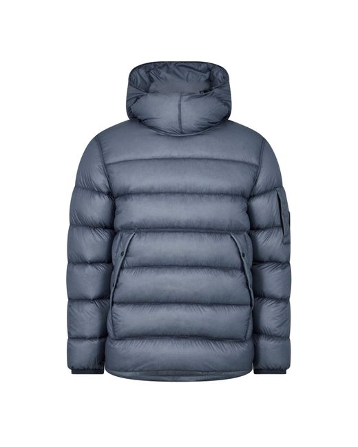 C P Company Blue Dd Pull Over Down Anorak for men