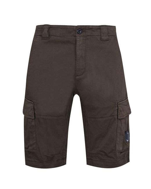 C P Company Gray Bermuda Cargo Shorts for men