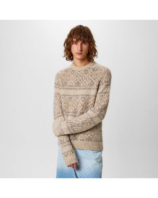 Jack Wills Natural Jw Tonal Jacquard Crew Sweater for men