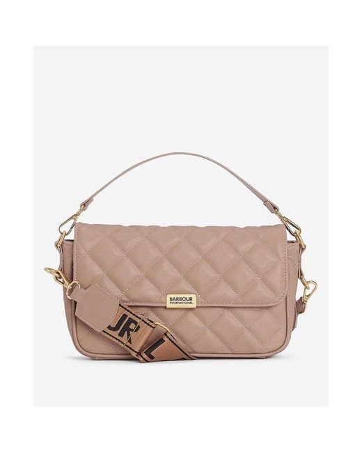Barbour Pink Soho Quilted Crossbody Bag