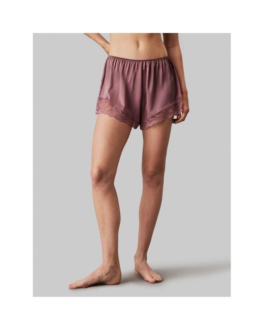 Calvin Klein Purple Lounge Shorts