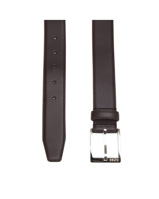 Boss Brown Ellotyo Leather Belt for men