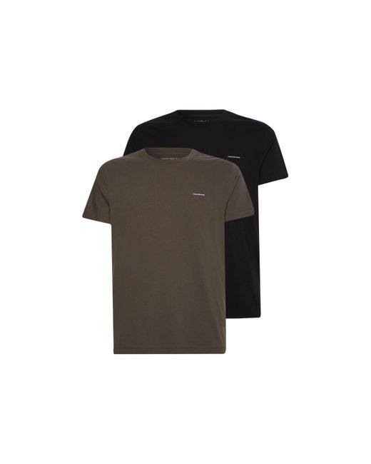 Calvin Klein Black 2 Pack Slim T Shirts for men