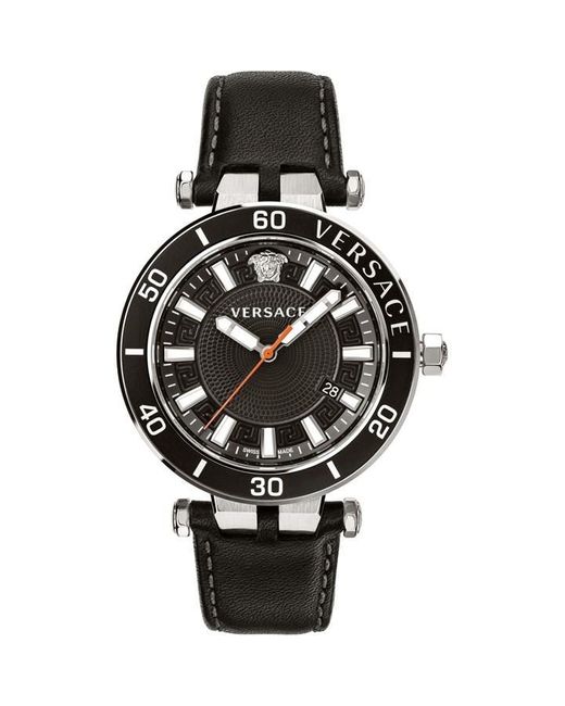 Versace Black Sport Stainless Steel Luxury Analogue Quartz Watch Vez300221 for men